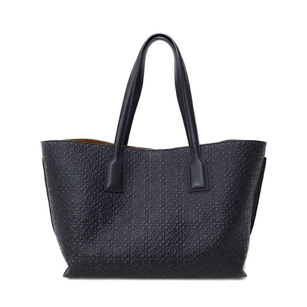 Loewe calfskin Tote T handbag leather Shopper embossed Bag Anagram - Picture 2 of 9
